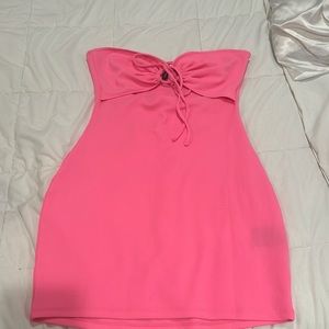 Hot pink division bodycon mini dress for $16